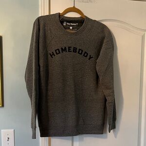The Home T Grey Homebody Sweatshirt Sz Large EUC